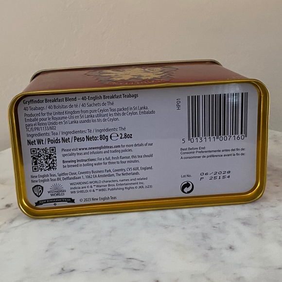 SET OF 4 Decorative Harry Potter tins with tea bags * NEW* SEALED *UNOPENED* - Picture 7 of 8